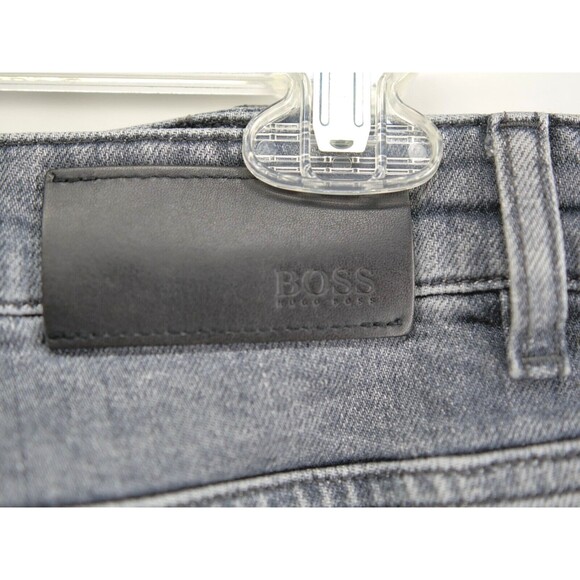 Hugo Boss Jeans Men 34x32 Gray Candiani Stretch Italian Fabric City Preppy - Picture 10 of 14